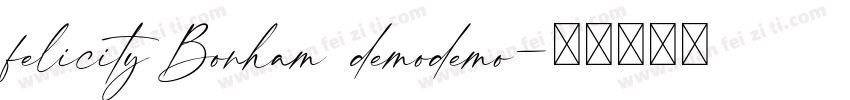 felicity Bonham demodemo字体转换